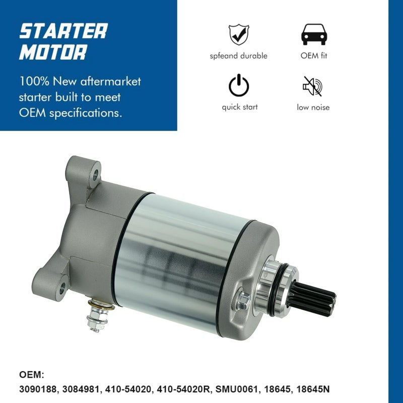 TOPSCOPE Starter for 1995-2014 Sportsmen Sportsmen Ranger Magunm Trail Blazer Trail Boss 335 400 450 500 ATVS Polaris 3090188 3084981 57-2688 Starter Motor - Image 2